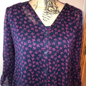Maurices Floral Print Blouse-Like New